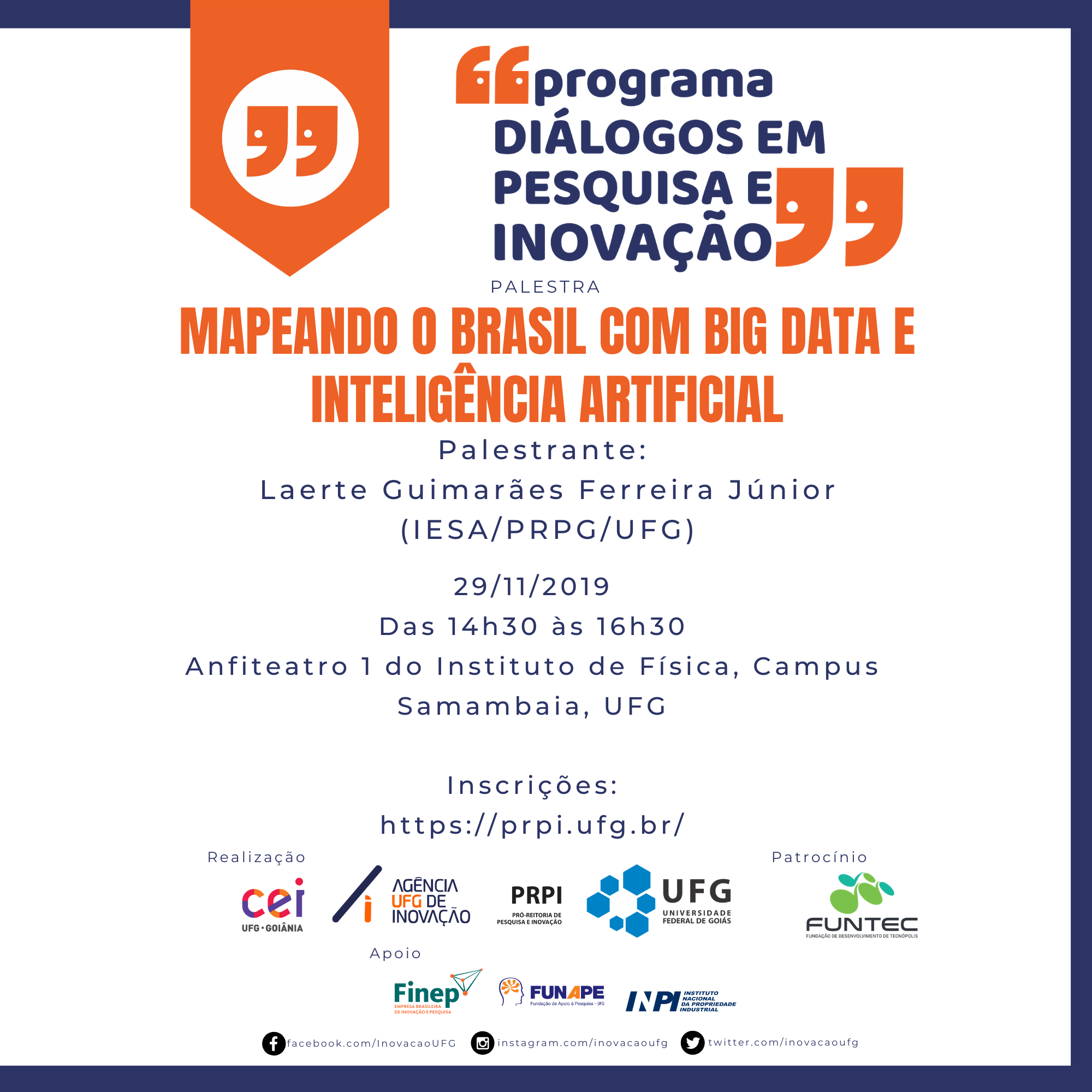 Cartaz Mapeando o Brasil com Big Data e Inteligência Artificial